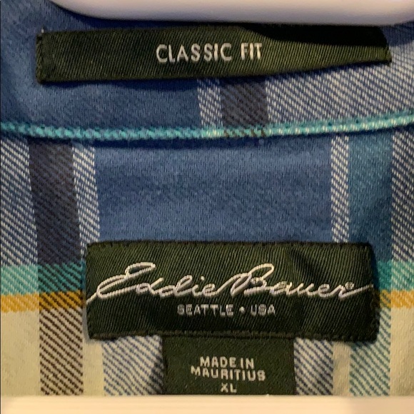 Men’s Eddie Bauer Heavyweight Plaid Shirt - Picture 3 of 3